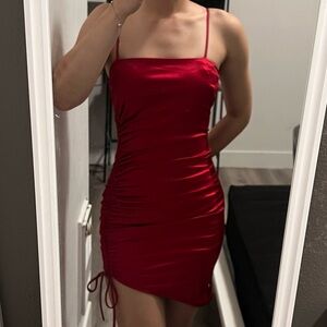 Silk Red Dress